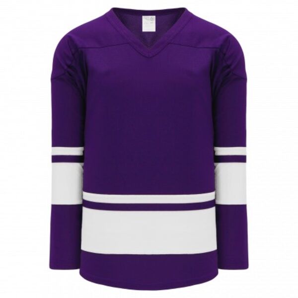 Athletic Knit LEAGUE Purple, White 6400 Hockey Jersey Thumbnail