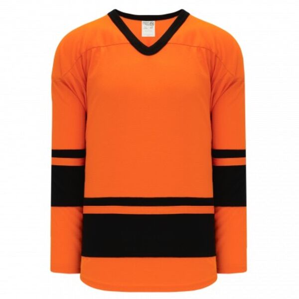 Athletic Knit LEAGUE Orange, Black 6400 Hockey Jersey Thumbnail
