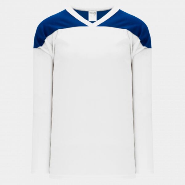 Athletic Knit LEAGUE White, Royal 6100 Hockey Jersey Thumbnail