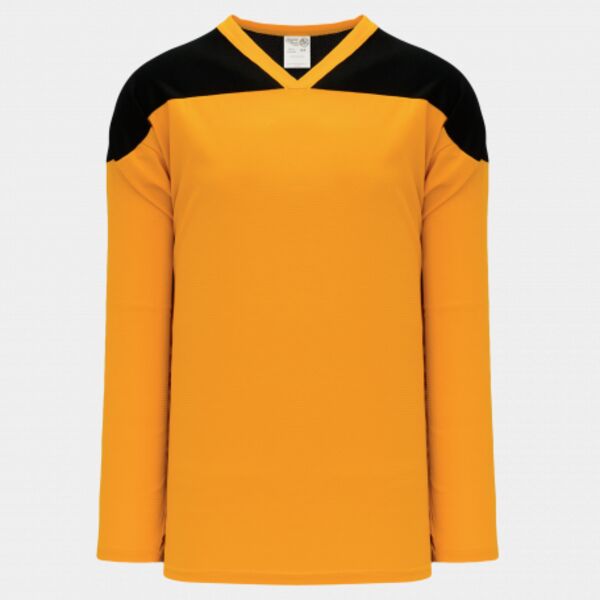 Athletic Knit LEAGUE Gold, Black 6100 Hockey Jersey Thumbnail