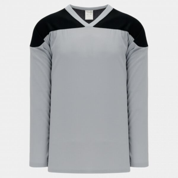 Athletic Knit LEAGUE Grey, Black 6100 Hockey Jersey Thumbnail