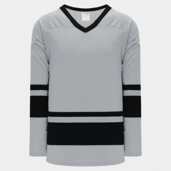 Athletic Knit LEAGUE Grey, Black 6400 Hockey Jersey Thumbnail