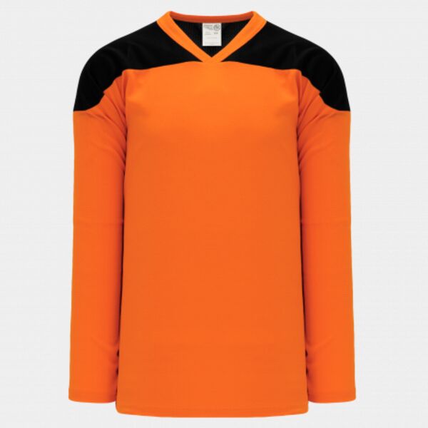 Athletic Knit LEAGUE Orange, Black 6100 Hockey Jersey Thumbnail