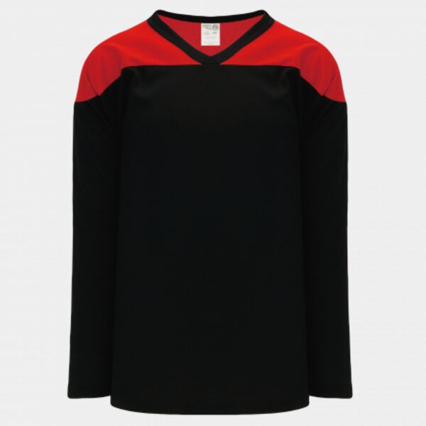 Athletic Knit LEAGUE Red, Black 6100 Hockey Jersey Thumbnail