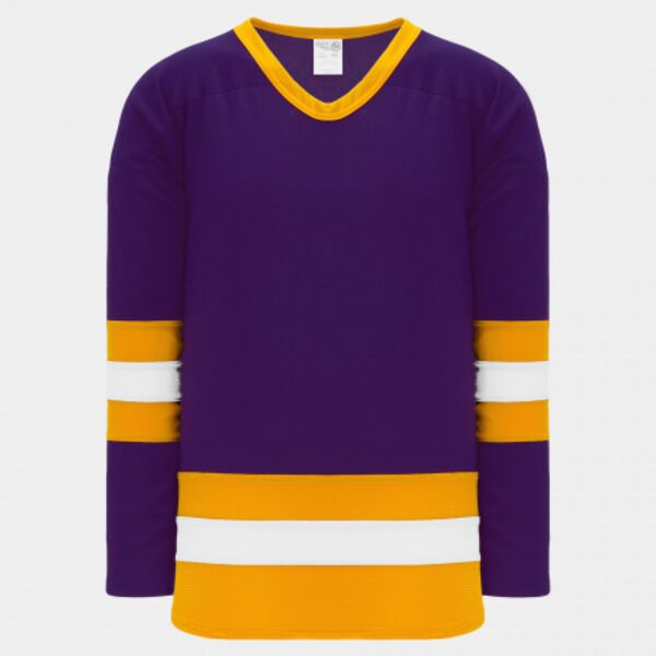 Athletic Knit LEAGUE Purple, Gold, White 6500 Hockey Jersey Thumbnail