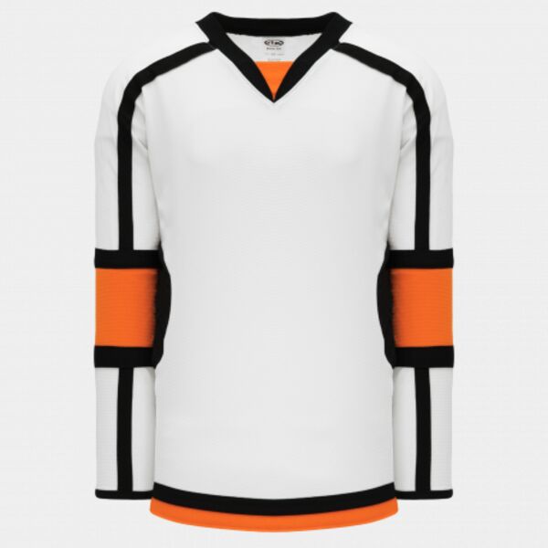 Athletic Knit SELECT White, Black, Orange 7000 Hockey Jersey Thumbnail