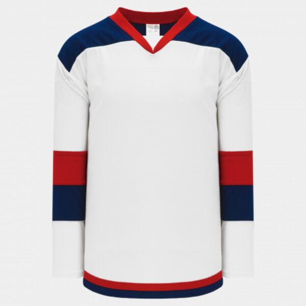 Athletic Knit SELECT White, Navy, Red 7400 Hockey Jersey Thumbnail