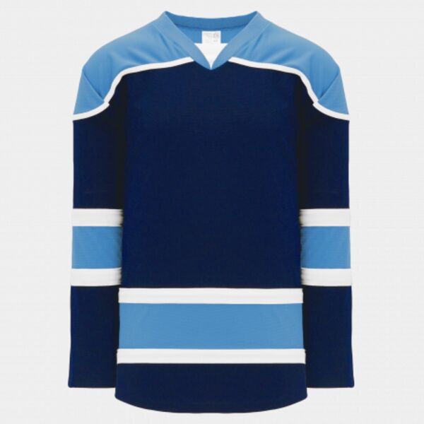 Athletic Knit SELECT Pacific Navy, Sky, White 7500 Hockey Jersey Thumbnail