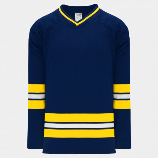 Athletic Knit 2011 MICHIGAN NAVY Hockey Jersey Thumbnail