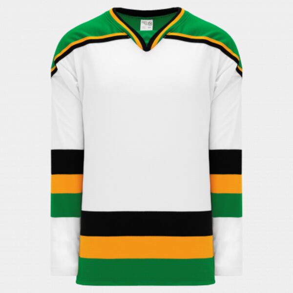Athletic Knit MINNESOTA WHITE WITH BLACK STRIPE Hockey Jersey Thumbnail