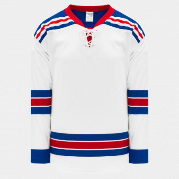 Athletic Knit 2007 NEW YORK RANGERS WHITE Hockey Jersey Thumbnail