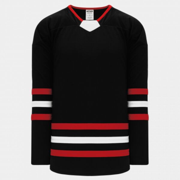 Athletic Knit NEW CHICAGO 3RD BLACK Hockey Jersey Thumbnail