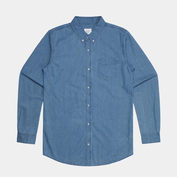AS COLOUR BLUE DENIM SHIRT Thumbnail
