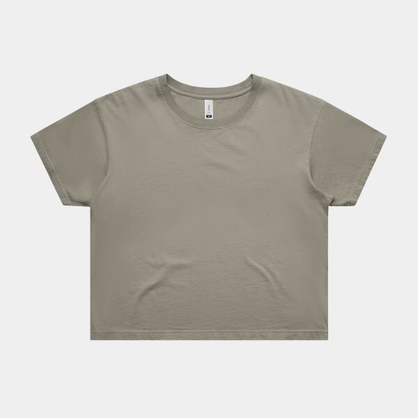 AS COLOUR WOMENS FADED CROP TEE Thumbnail
