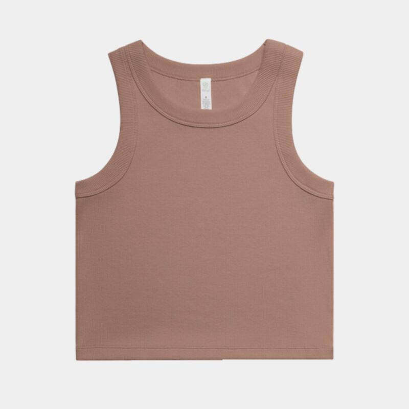 AS COLOUR WOMENS ORGANIC RIB CROP TANK Thumbnail
