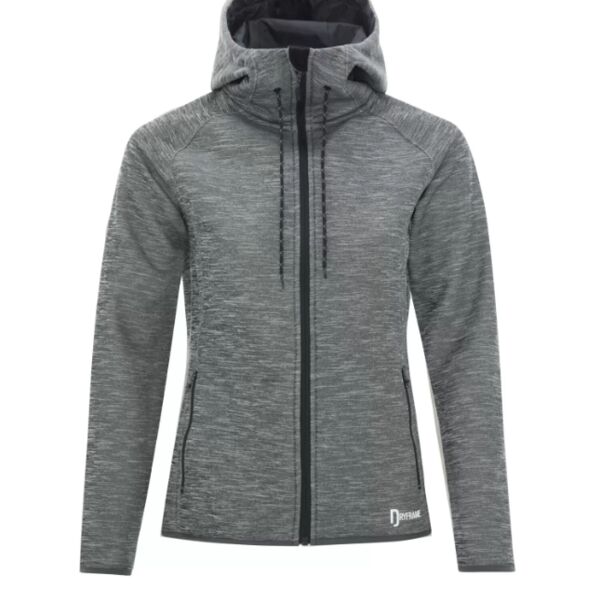 DRYFRAME® DRY TECH WATER RESISTANT FLEECE FULL ZIP HOODED LADIES' JACKET Thumbnail