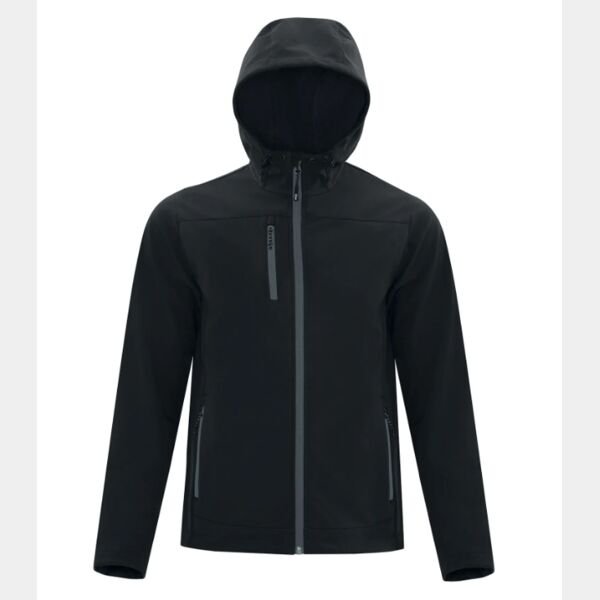 COAL HARBOUR® EVERYDAY HOODED WATER REPELLENT STRETCH SOFT SHELL JACKET Thumbnail