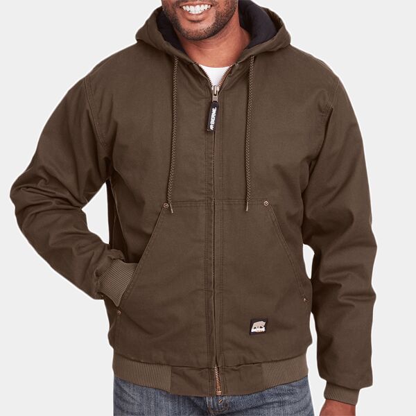 BERNE Men's Highland Washed Cotton Duck Hooded Jacket Thumbnail