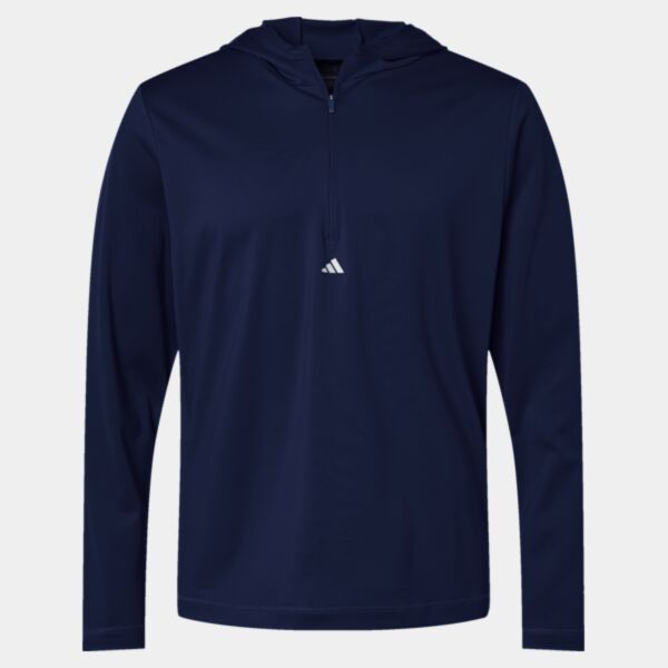Adidas Lightweight Performance Quarter-Zip Hooded Pullover Thumbnail