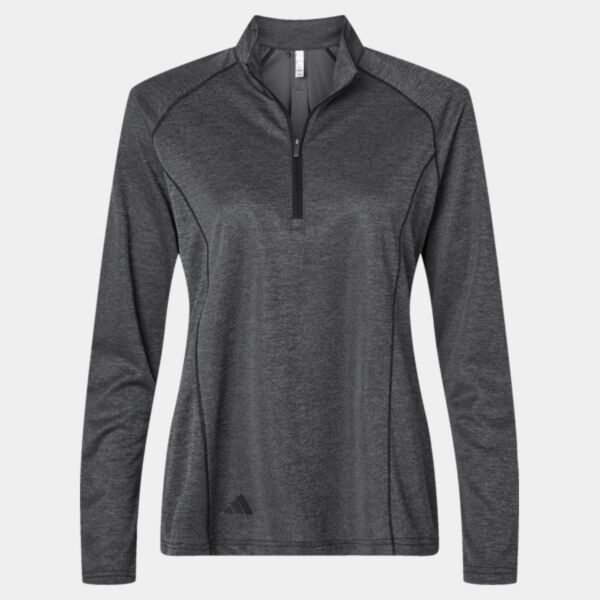 Adidas Women's Space Dyed Quarter-Zip Pullover Thumbnail