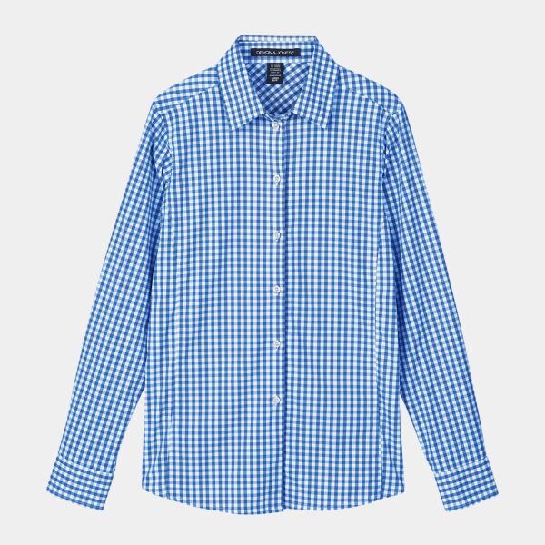 Devon & Jones CrownLux Performance® Ladies' Gingham Shirt Thumbnail