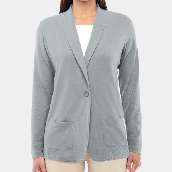 Devon & Jones Ladies' Perfect Fit™ Shawl Collar Cardigan Thumbnail