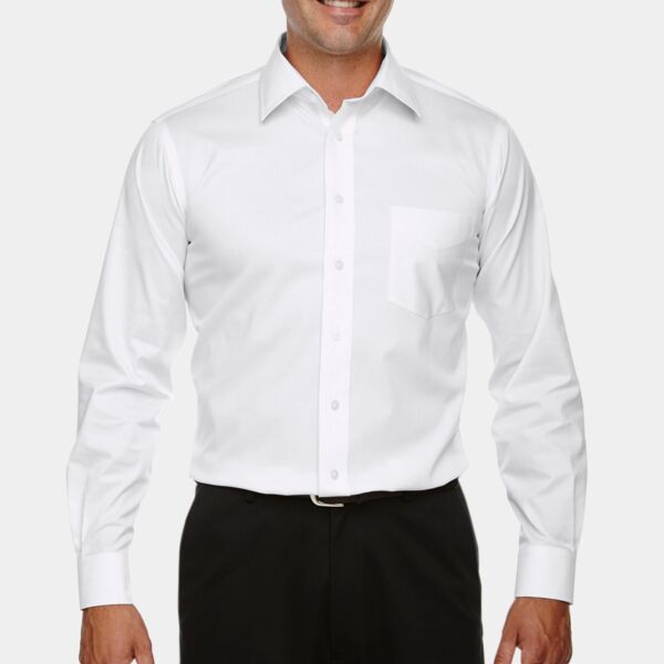 Devon & Jones Men's Crown Collection® Tall Solid Stretch Twill Woven Shirt Thumbnail