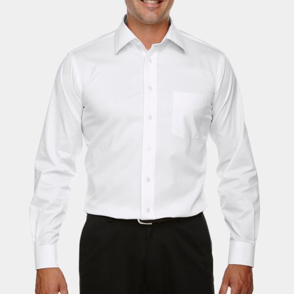 Devon & Jones Men's Crown Collection® Solid Stretch Twill Woven Shirt Thumbnail