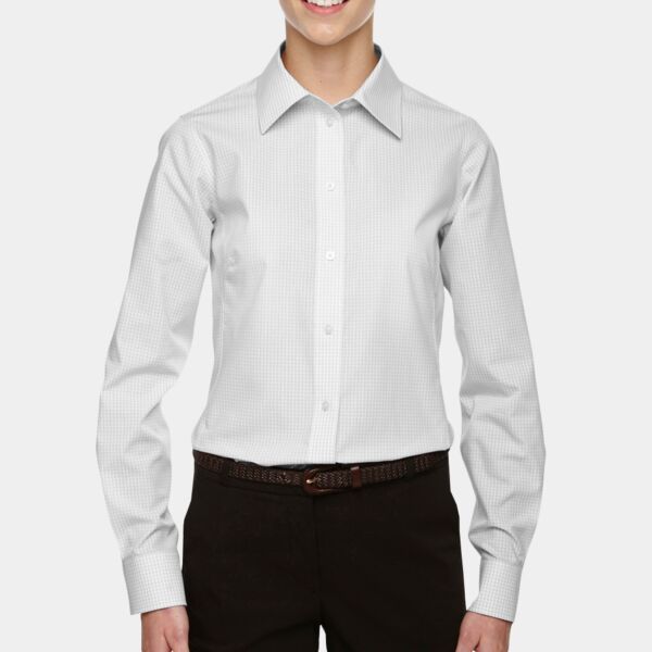 Devon & Jones Ladies' Ladies' Crown Collection® Gingham Check Woven Shirt Thumbnail