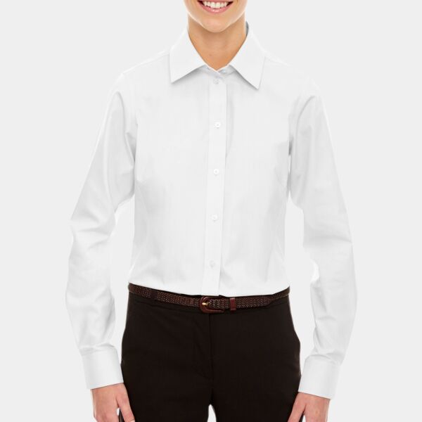 Devon & Jones Ladies' Crown Collection® Solid Oxford Woven Shirt Thumbnail