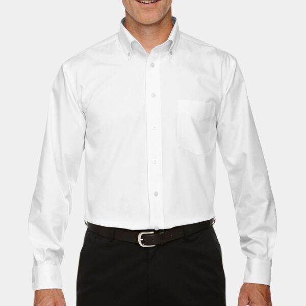 Devon & Jones Men's Crown Collection® Solid Oxford Woven Shirt Thumbnail