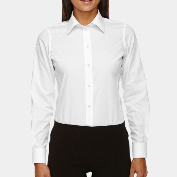Devon & Jones Ladies' Crown Collection® Solid Broadcloth Woven Shirt Thumbnail
