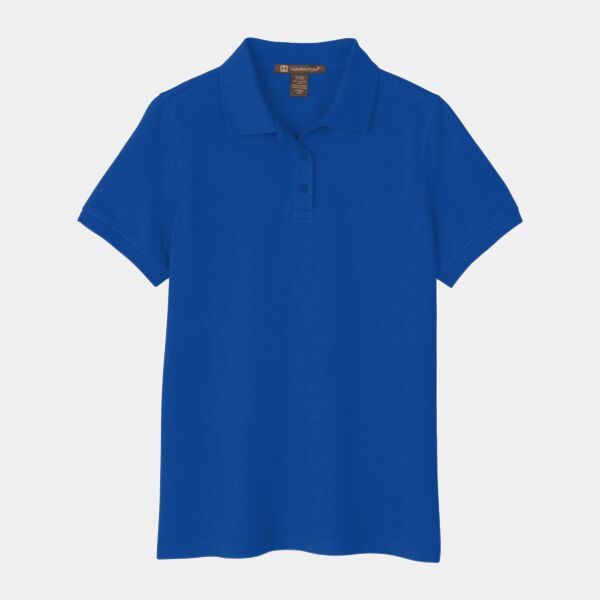 Harriton Ladies' Valiant Cotton Snag Protect Polo Thumbnail