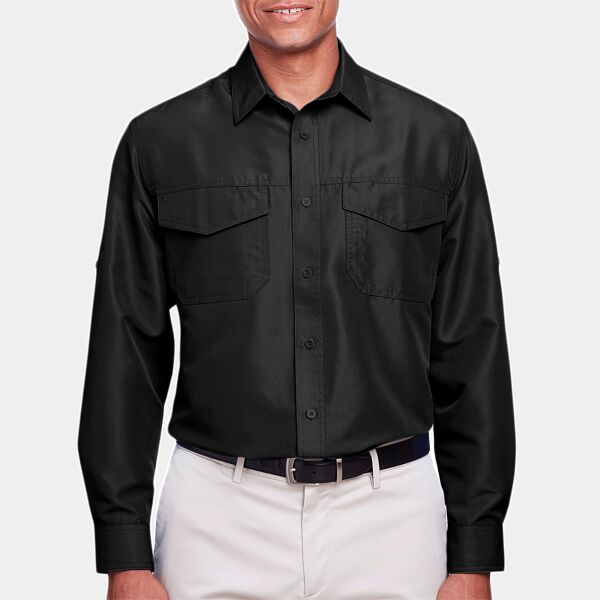 Harriton Men's Key West Long-Sleeve Performance Staff Shirt Thumbnail