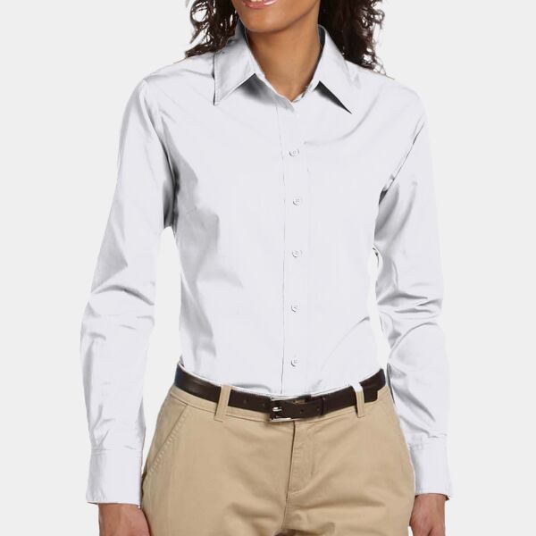 Harriton Ladies' Essential Poplin Thumbnail