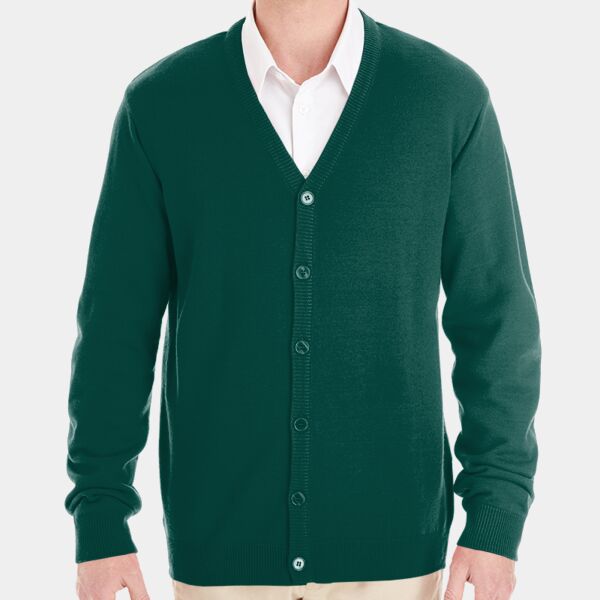 Harriton Men's Pilbloc™ V-Neck Button Cardigan Sweater Thumbnail