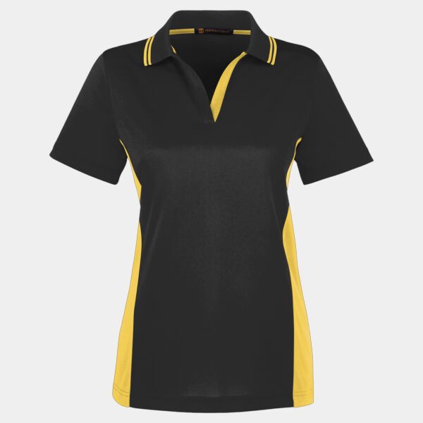 Harriton Ladies' Flash Snag Protection Plus IL Colorblock Polo Thumbnail