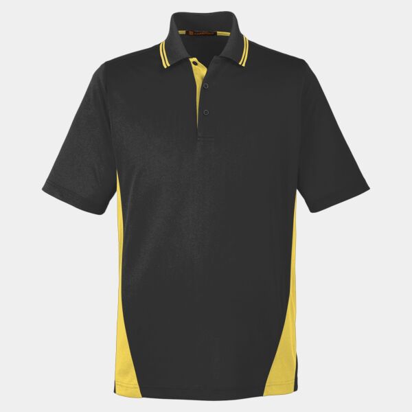 Harriton Men's Tall Flash Snag Protection Plus IL Colorblock Polo Thumbnail
