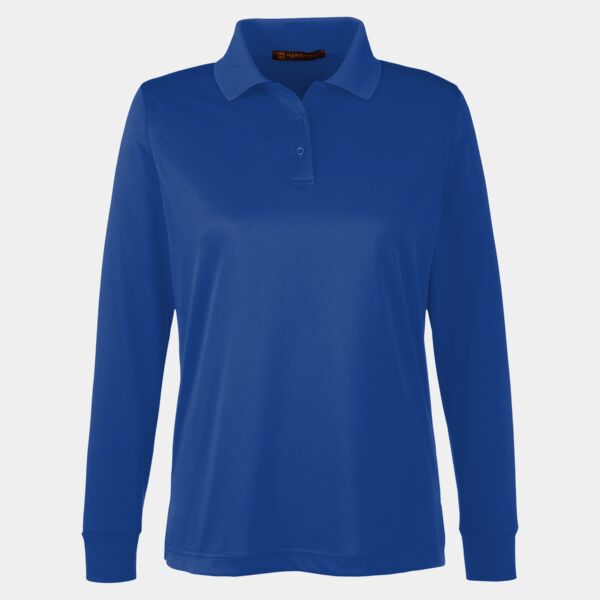 Harriton Ladies' Advantage Snag Protection Plus IL Long Sleeve Polo Thumbnail