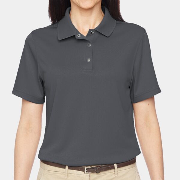Harriton Ladies' Advantage Snag Protection Plus IL Snap Placket Polo Thumbnail
