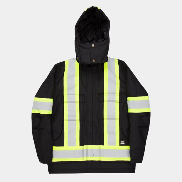 Berne Men's Tall Safety Striped Arctic Insulated Chore Coat Thumbnail