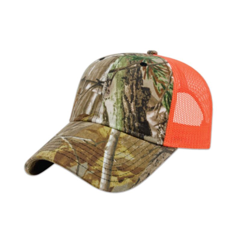 Cap America Solid Color Mesh Back Camo Cap Thumbnail