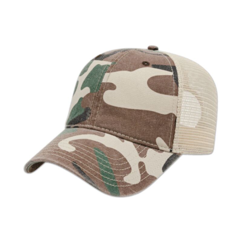 Cap America Woodland Camo with Soft Mesh Back Cap Thumbnail