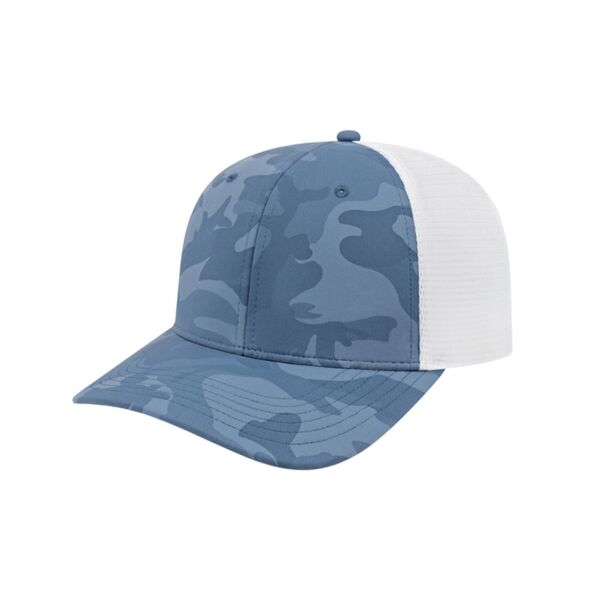 Cap America Nylon Blend Camo Trucker Mesh Back Cap Thumbnail