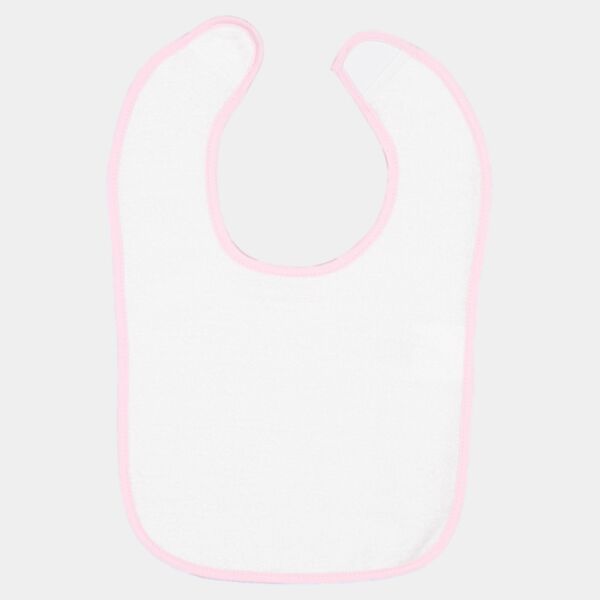 Rabbit Skins Infant Contrast Trim Terry Bib Thumbnail