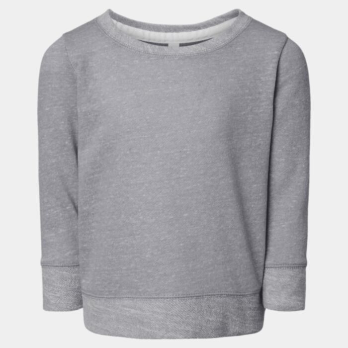 Rabbit Skins Toddler Harborside Mélange French Terry Crewneck Sweatshirt Thumbnail