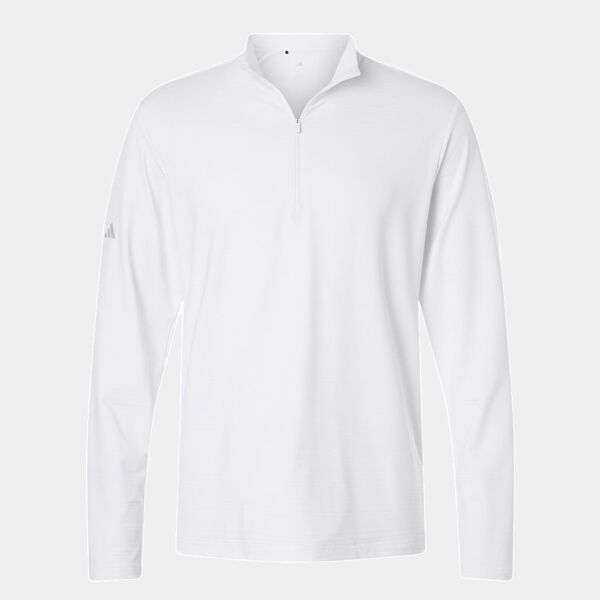 Adidas Men's Textured Stripe Quarter-Zip Pullover Thumbnail