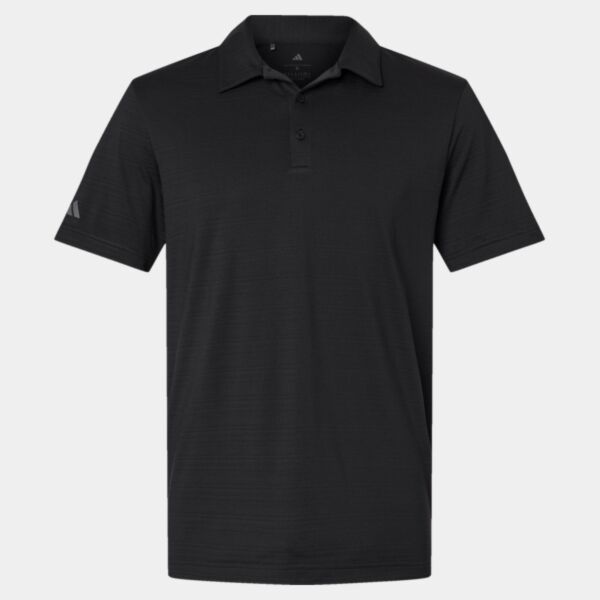 Adidas Men's Textured Stripe Polo Thumbnail