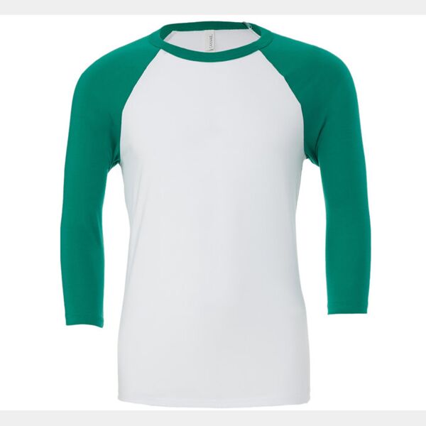 Bella Canvas Unisex 3/4-Sleeve Baseball T-Shirt Thumbnail