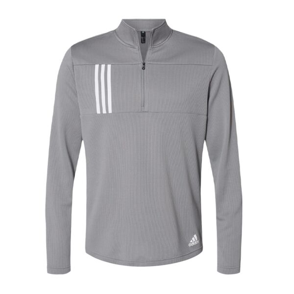 Adidas 3-Stripes Double Knit Quarter-Zip Pullover  Thumbnail